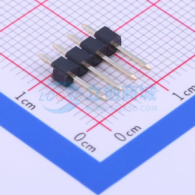 1x4P 间距:2.54mm 方针 直插 【排针】实物图
