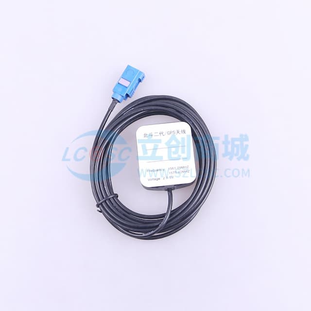 北斗/GPS外置天线RG174 L=3M FAKRA实物图
