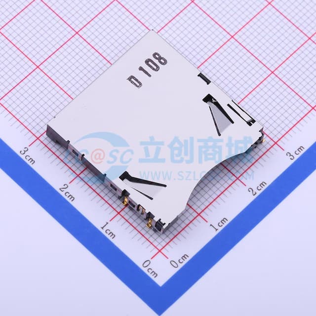 拔插式 标准SD卡 卡座实物图