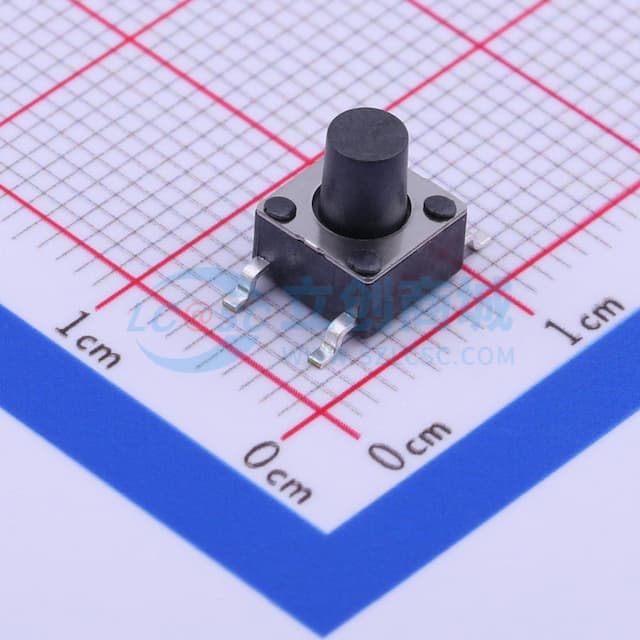 6*6*3.7mm 立贴 轻触开关实物图