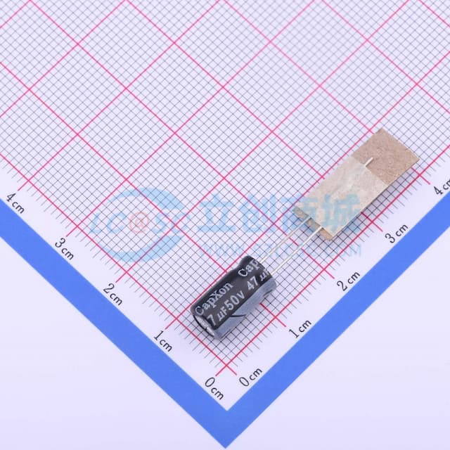 47uF ±20% 50V 【引线】实物图