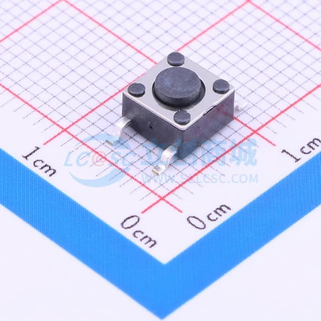 6*6*0.7mm 立贴 轻触开关实物图