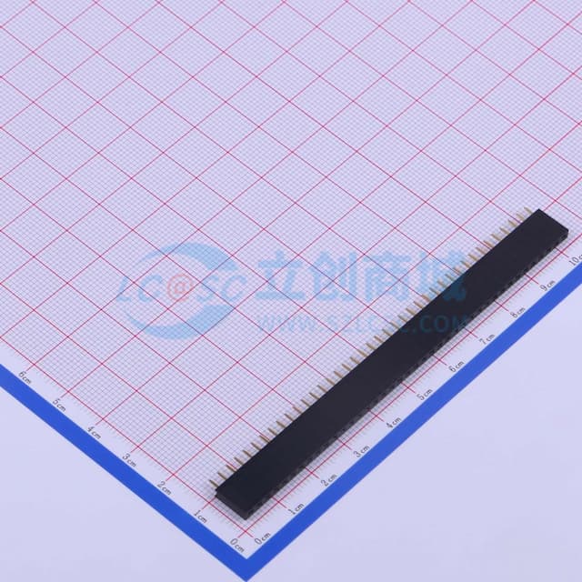 间距:2.54mm 1x40P 直插 【排针】实物图