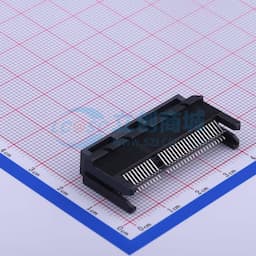 黑色 PCIE连接器 PCIE3.0 PCI-E夹板连接器 带安装耳 卡边缘连接器 带cap缩略图