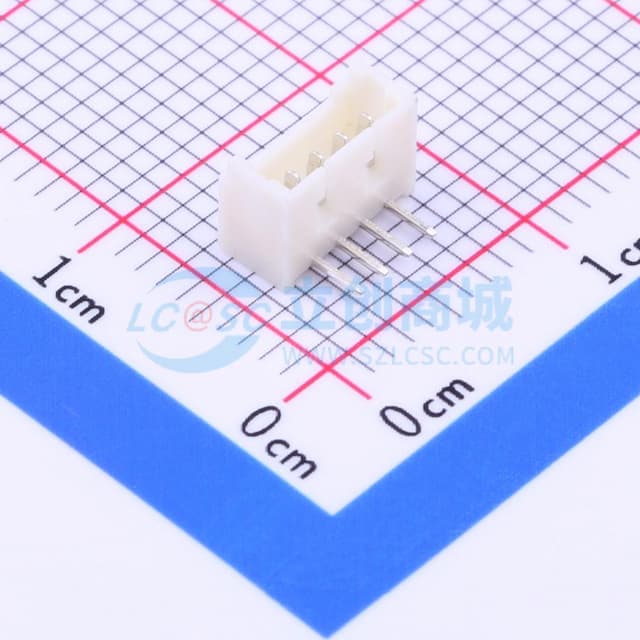 1x4P 间距:1.25mm 弯插 【插件】实物图