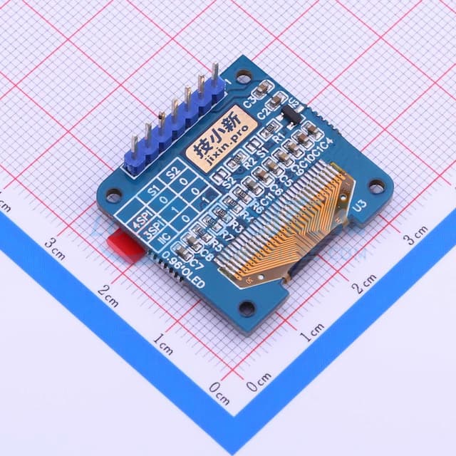 【插件】OLED显示器模块-0.96寸(7PIN)(蓝色)实物图