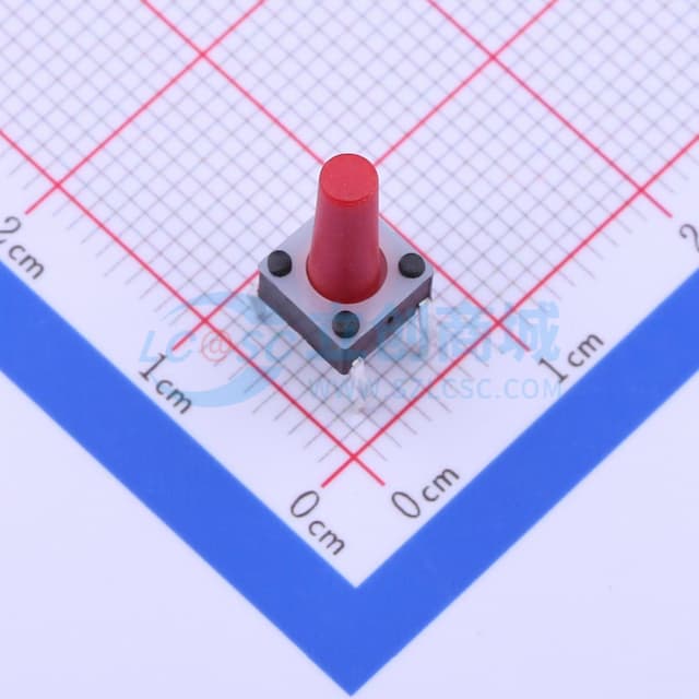 6*6*13mm 直插 轻触开关 【轻触】实物图
