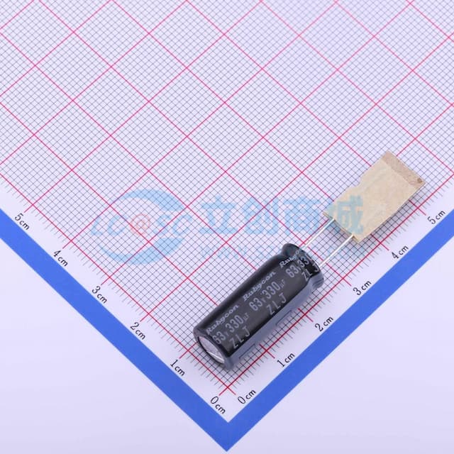 330uF ±20% 63V 【引线】实物图