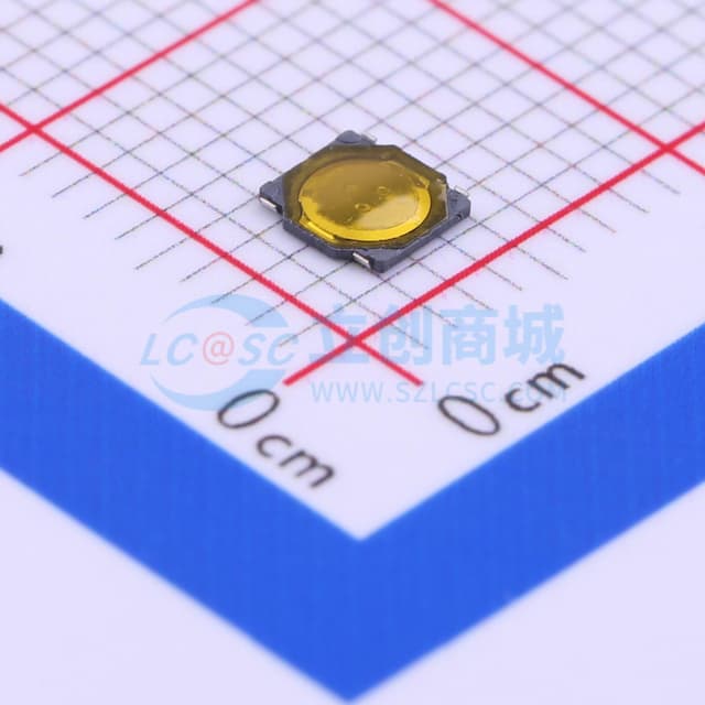 3.7*3.7*0.4mm 立贴 轻触开关实物图