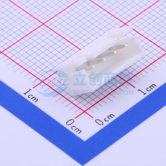 白色 1x4P 间距:2.5mm 直插【插件】实物图