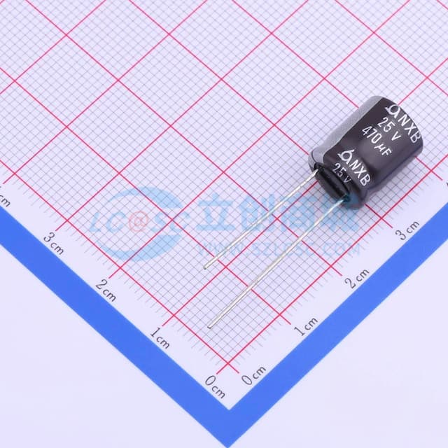 470uF ±20% 25V 【引线】实物图
