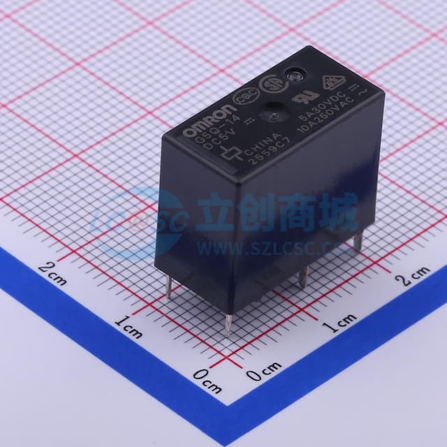 5V 10A 一组转换:1C(单刀双掷-转换)【继电】实物图