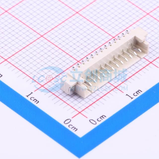 1x13P 间距:1.25mm 立贴实物图