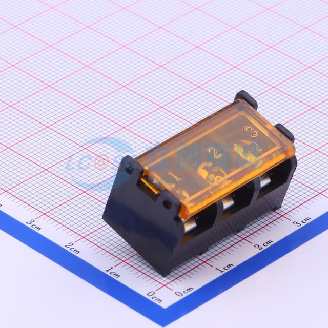 9.5mm 1x3P 每排P数:3 排数:1 直针 边脚【栅栏】实物图