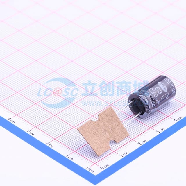 220uF ±20% 63V 【引线】实物图