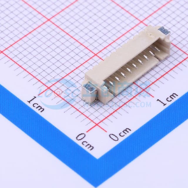 间距:1.25mm 1x10P实物图