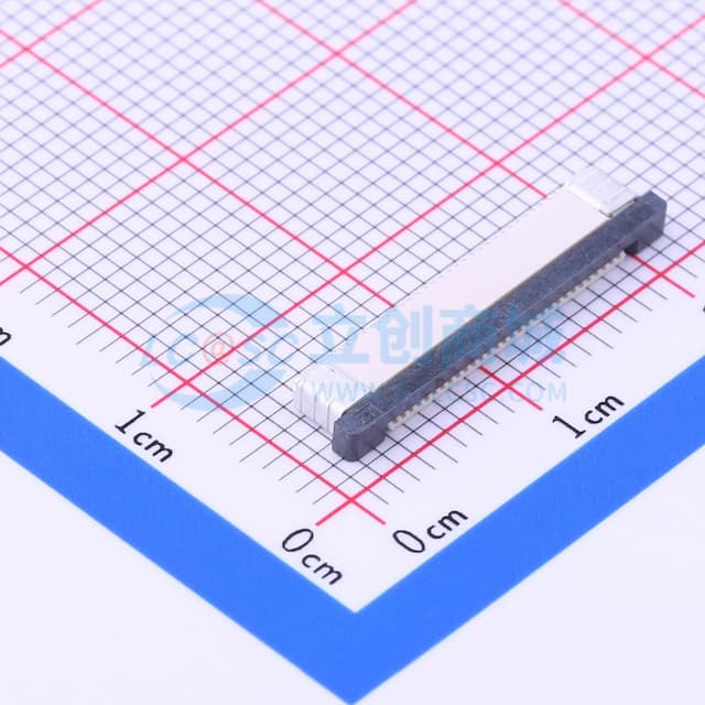 间距:0.5mm P数:30P 抽屉式 下接实物图