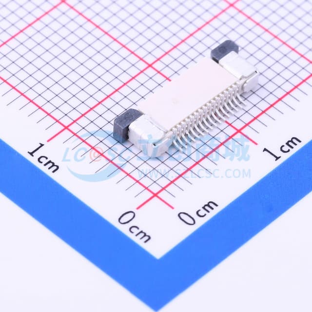 间距:0.5mm P数:16P 抽屉式 上接实物图