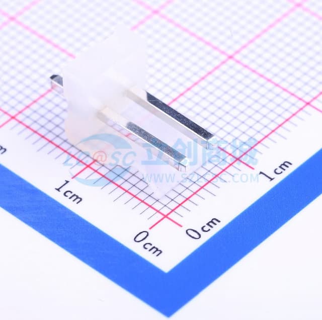 系列:CH 间距:3.96mm 1x2P 【插件】实物图