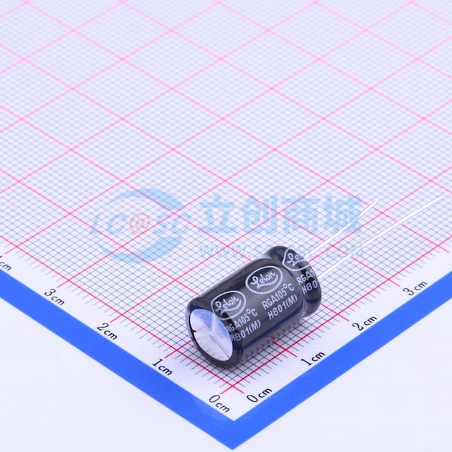 1000uF ±20% 25V 【引线】实物图