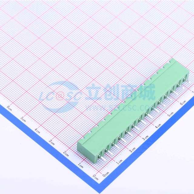 卡扣固定 1x14P 5.08mm 排数:1 每排P数:14 【插拔】实物图