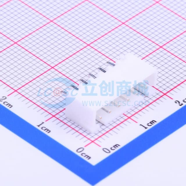 1x6P 间距:2.5mm 直插 系列:XH 【插件】实物图