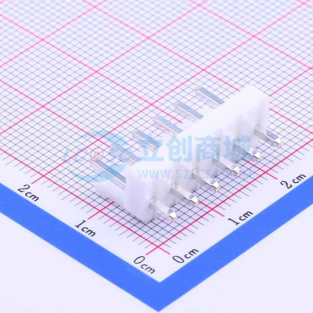 1x6P 间距:3.96mm 直插 系列:VH 【插件】实物图