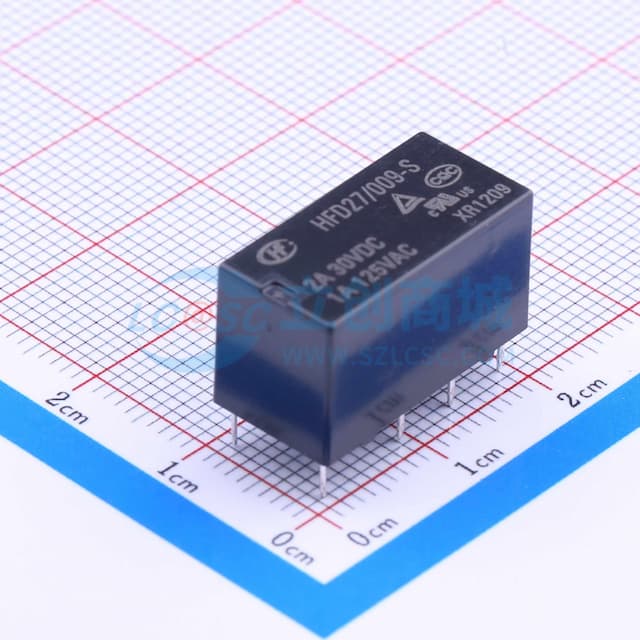 9V继电器 双刀双掷 【继电】实物图