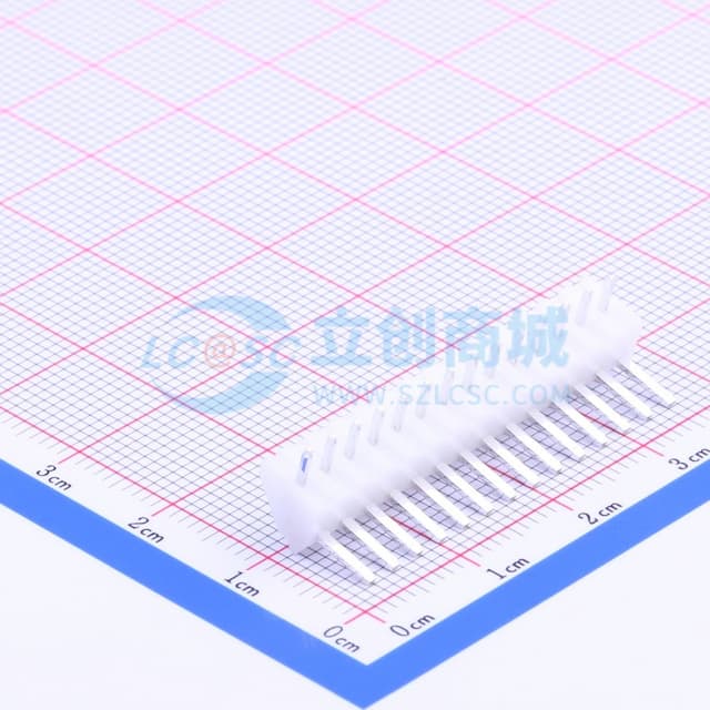 1x14P 间距:2.5mm 弯插 系列:SHF(NH) 【插件】实物图