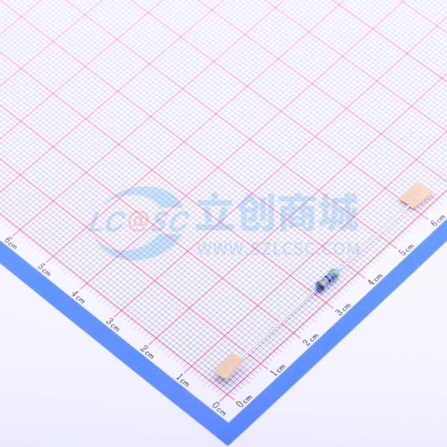 金属膜电阻 470kΩ ±1% 500mW 小体积，铜脚，圆柱状直插【插件】实物图