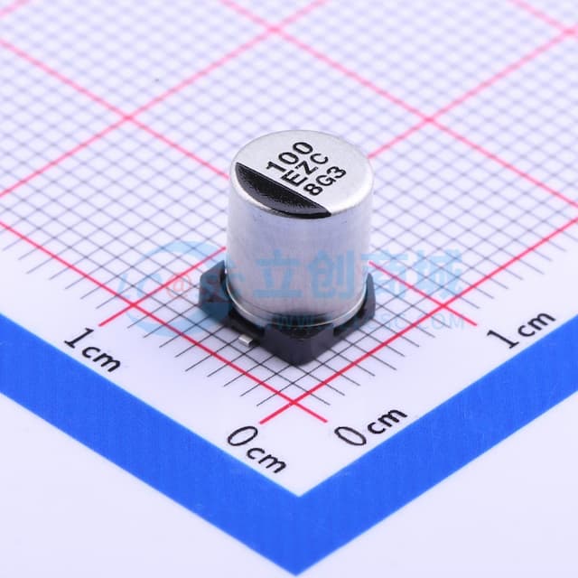 100uF ±20% 25V实物图