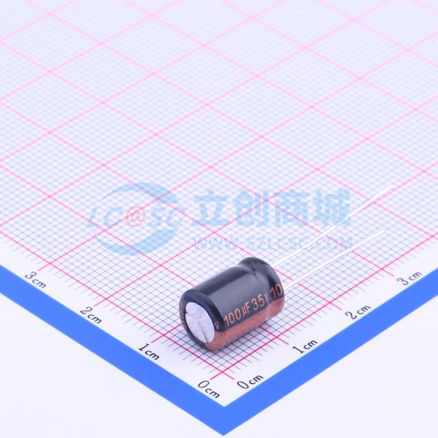 100uF ±20% 35V 【插件】实物图