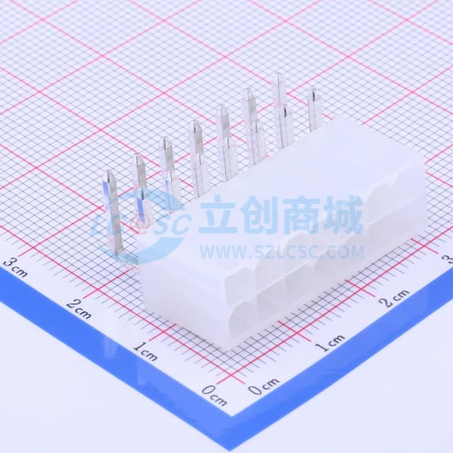 2x7P 间距:4.2mm 弯插 【插件】实物图