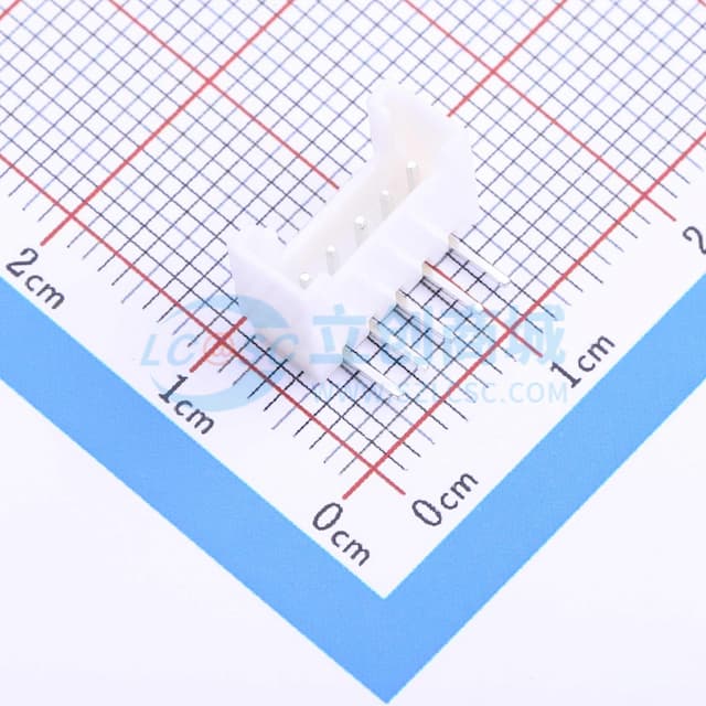 1x5P 间距:2mm 弯插 系列:HY 【插件】实物图