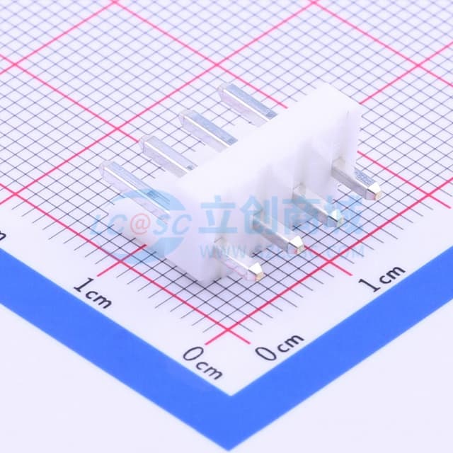 1x4P 间距:3.96mm 直插 系列:VH 【插件】实物图