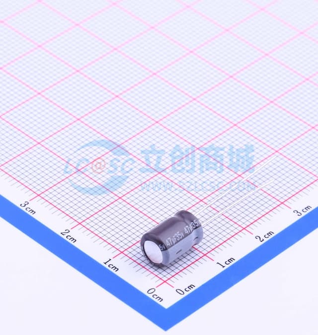 47uF ±20% 35V 【引线】实物图