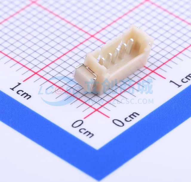 间距:1.25mm 1x5P实物图