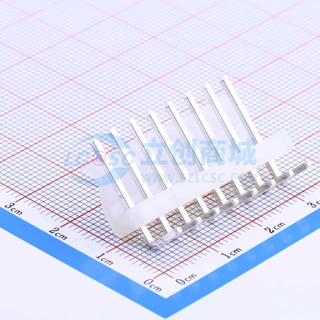 1x8P 间距:3.96mm 弯插 系列:CH【插件】实物图