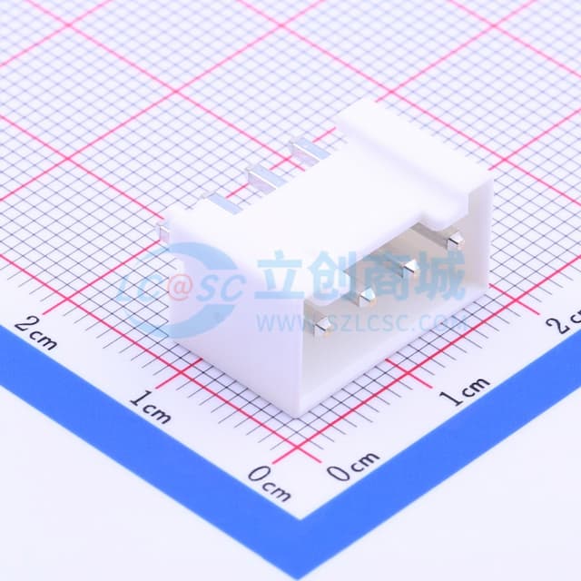 1x4P 间距:3.96mm 直插 系列:VH 【插件】实物图