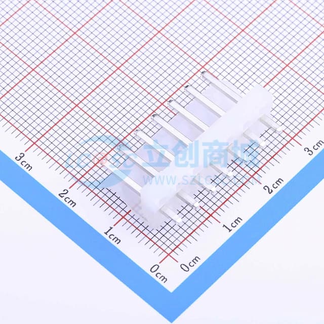1x7P 间距:3.96mm 直插 系列:CH 【插件】实物图