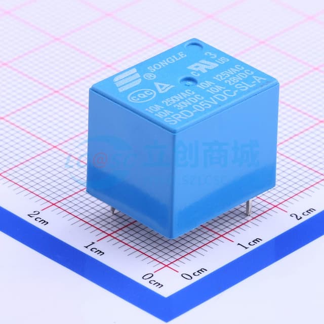 蓝色 SRD-5VDC-SL-A【继电】实物图