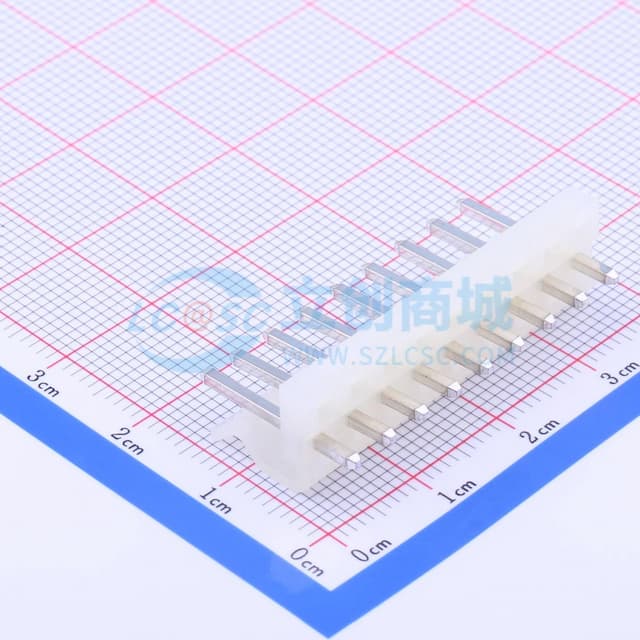 1x9P 间距:3.96mm 直插 系列:CH 【插件】实物图