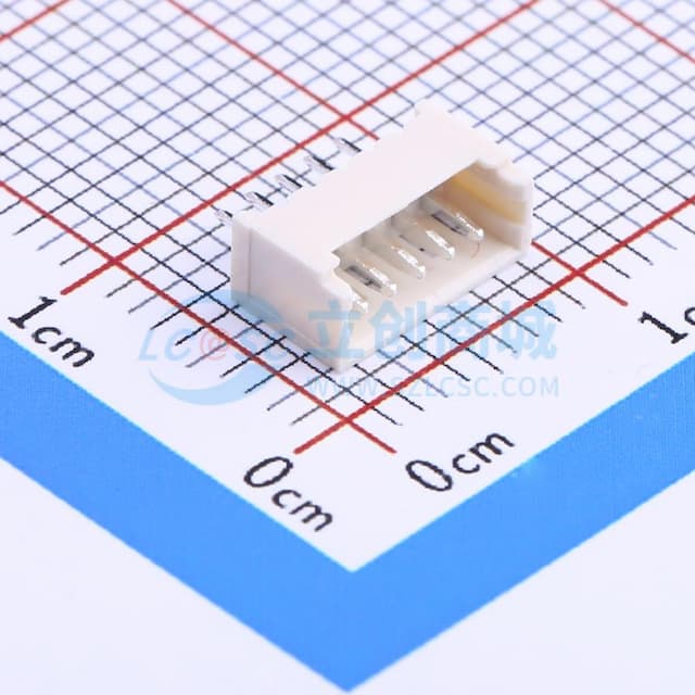 1x5P 间距:1.25mm 直插 系列:PicoBlade(MX 1.25) 【插件】实物图