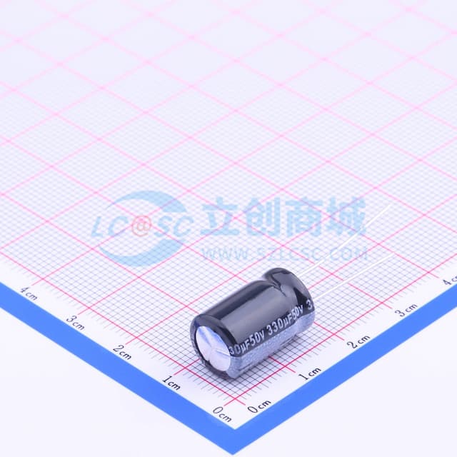 330uF ±20% 50V 【引线】实物图