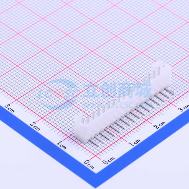 1x16P 间距:2mm 弯插 系列:PH【插件】实物图