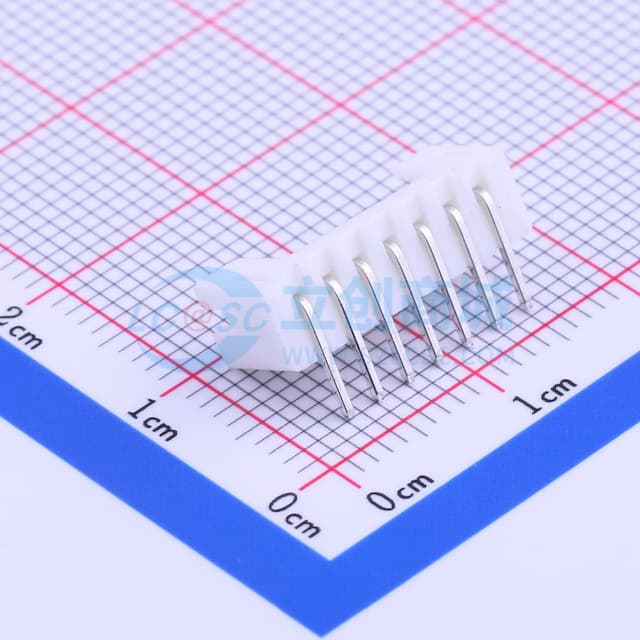 1x7P 间距:2mm 弯插 系列:PH【插件】实物图