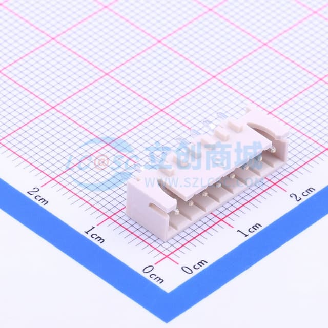 1x8P 间距:2.5mm 直插 系列:XH 【插件】实物图