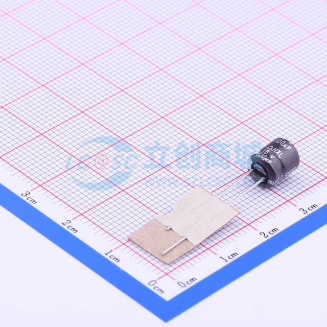 100uF ±20% 16V 【引线】实物图