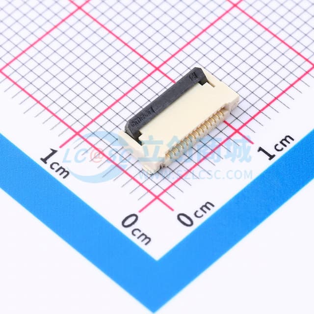 间距:0.5mm P数:14P 双侧触点/上下接实物图