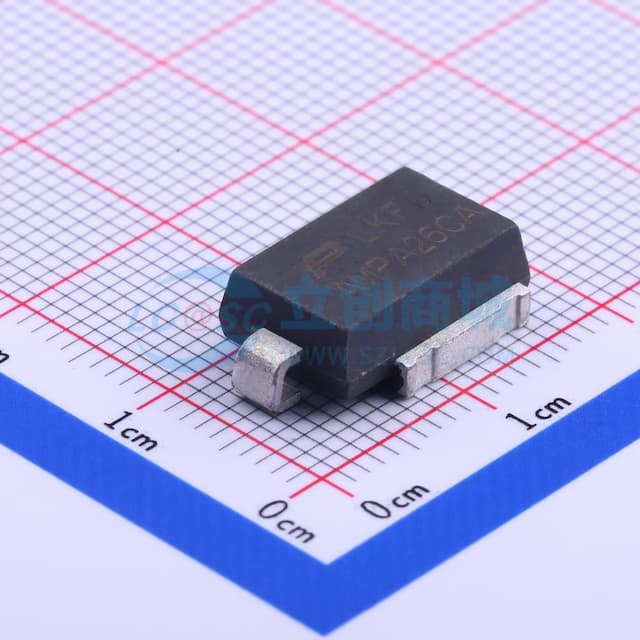 双向TVS 26V截止 157A峰值脉冲实物图